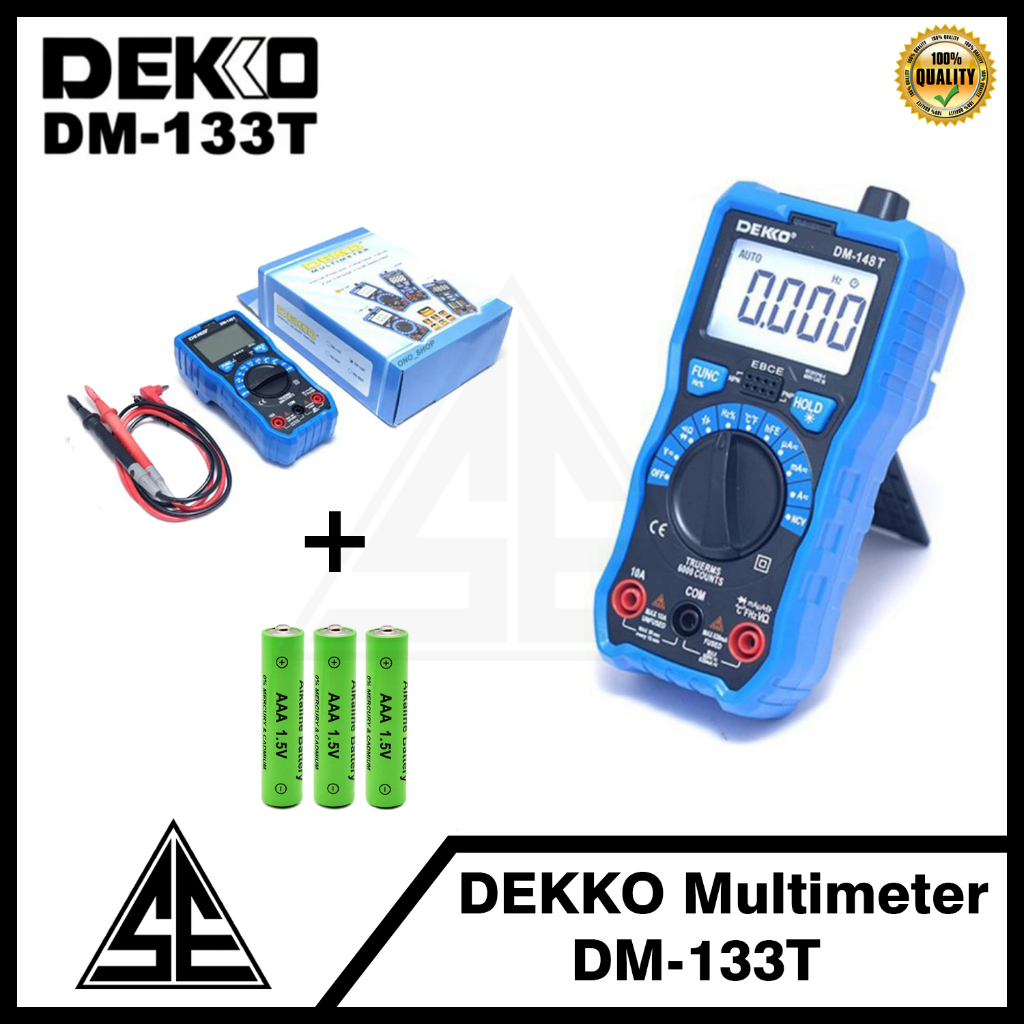 Jual Digital Multimeter Dekko DM-133T | Shopee Indonesia