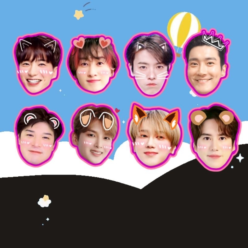 Jual FAN FACE/KIPAS MUKA/HAND FAN SUPER JUNIOR SUJU KONSER IMUT LUCU ...