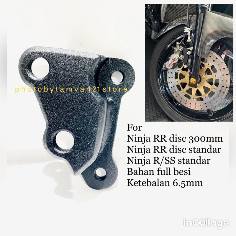 Jual BREKET KALIPER BREMBO DEPAN 4P NINJA RR R SS PAKAI PIRINGAN ...