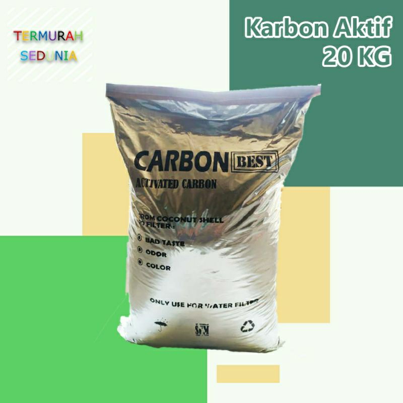 Jual Carbon Best Activated Carbon 1sak 20kg Karbon Aktif Media Filter