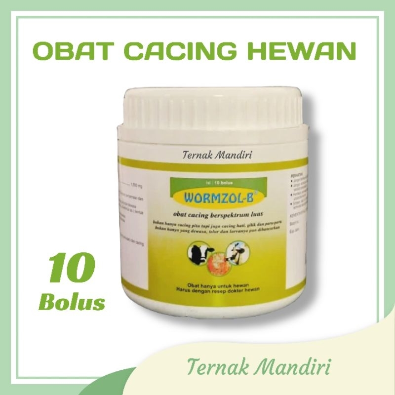 Jual Wormzol B Isi 10 Bolus Obat Cacing Spektrum Luas Untuk Sapi Dan ...