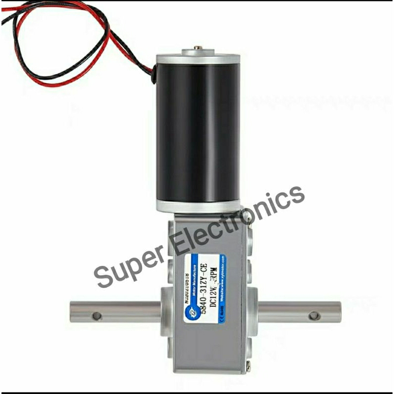 Jual Motor Dc Worm Gear Double Shaft Motor Dc Worm gear 5840-31zy