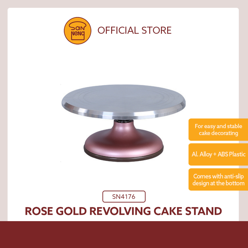 Jual SANNENG - SN4176 Revolving Cake Stand (Rose Gold) | Shopee Indonesia