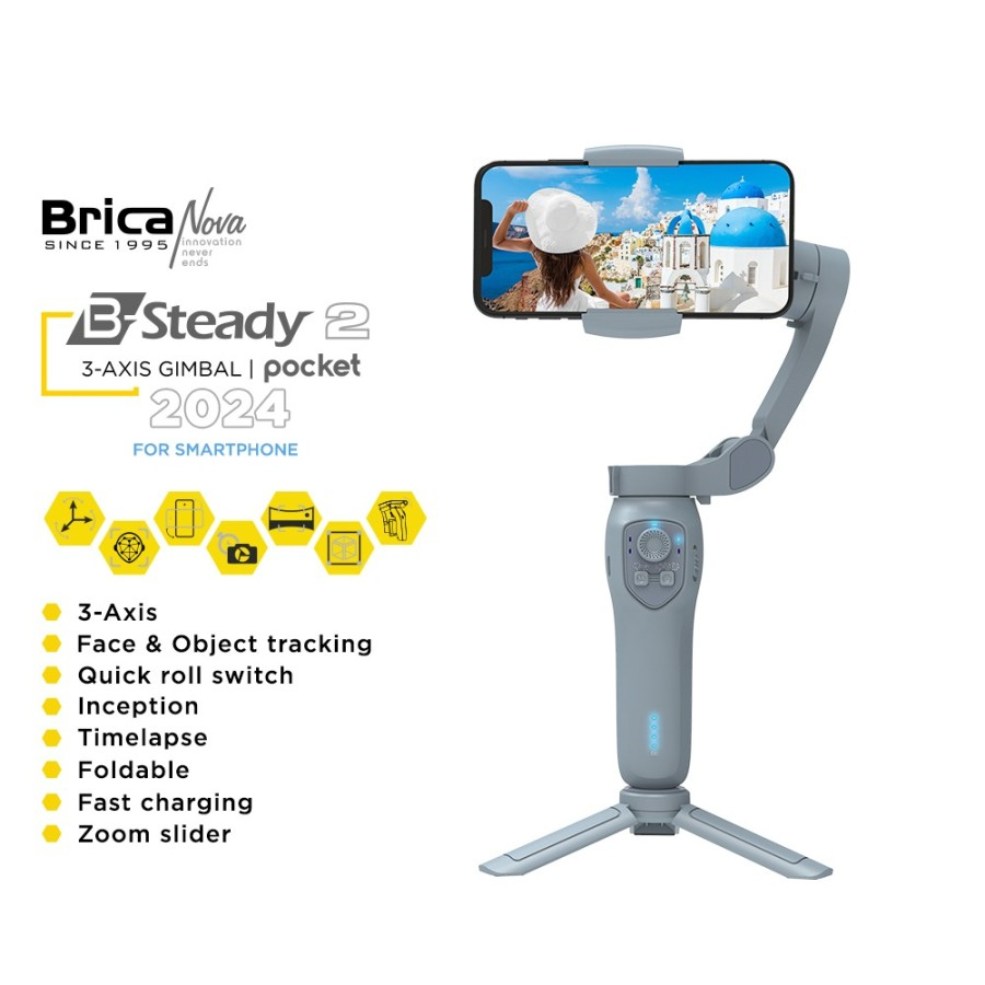 Jual Brica B-Steady 2 Pocket 2024 3-Axis Gimbal - Brica B-Steady 2 ...