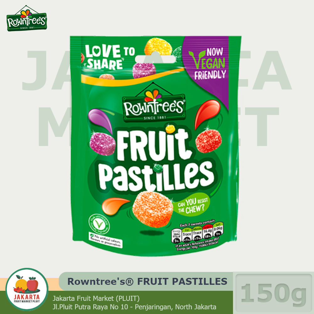 Jual PERMEN Rowntree's® Fruit Pastilles Vegan Friendly Sweets Rown Tree ...