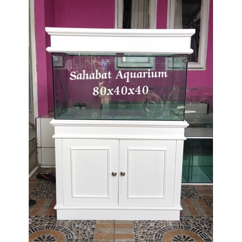 Jual Aquarium 80x40x40 fullset Shopee Indonesia