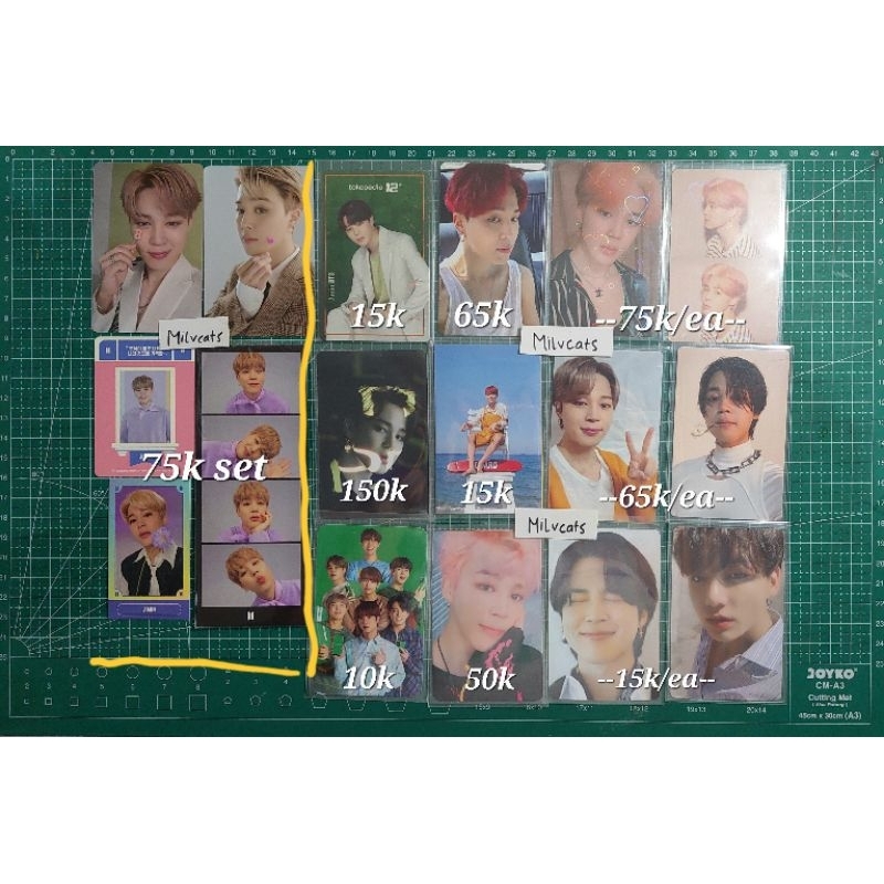 Jual photocard album Jimin official cream peaches young forever mpc ...