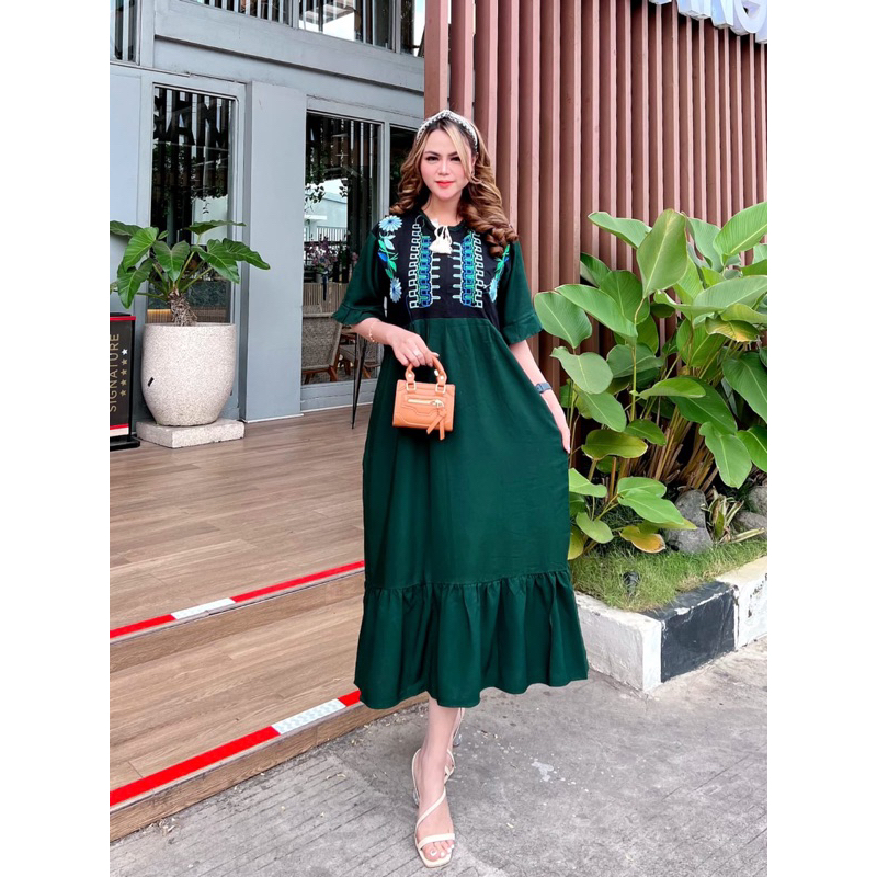 Jual Dres aila kekinian/Amanda daster saku lucu/dres cewek korea style