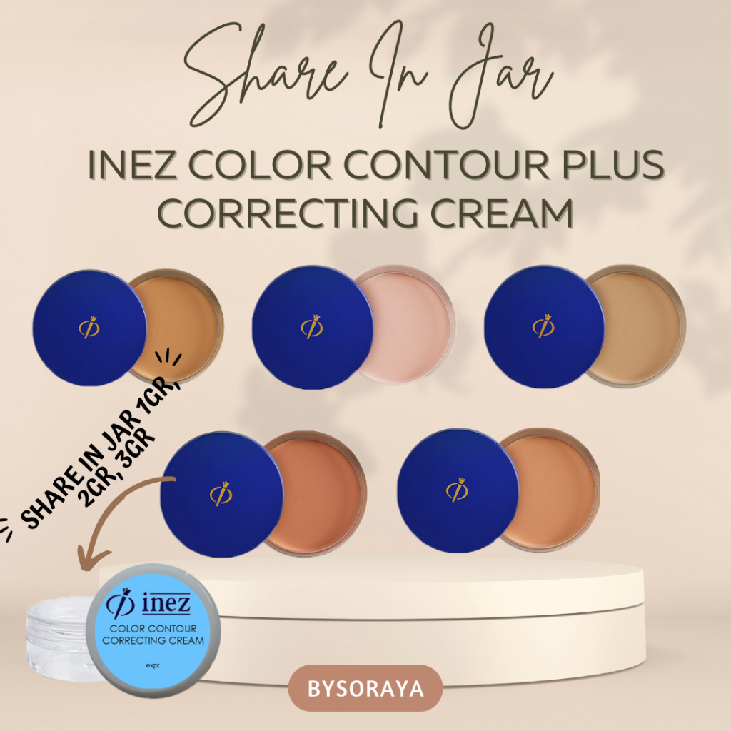 Jual [SHARE IN JAR] INEZ Color Contour Correcting Cream Fair Light