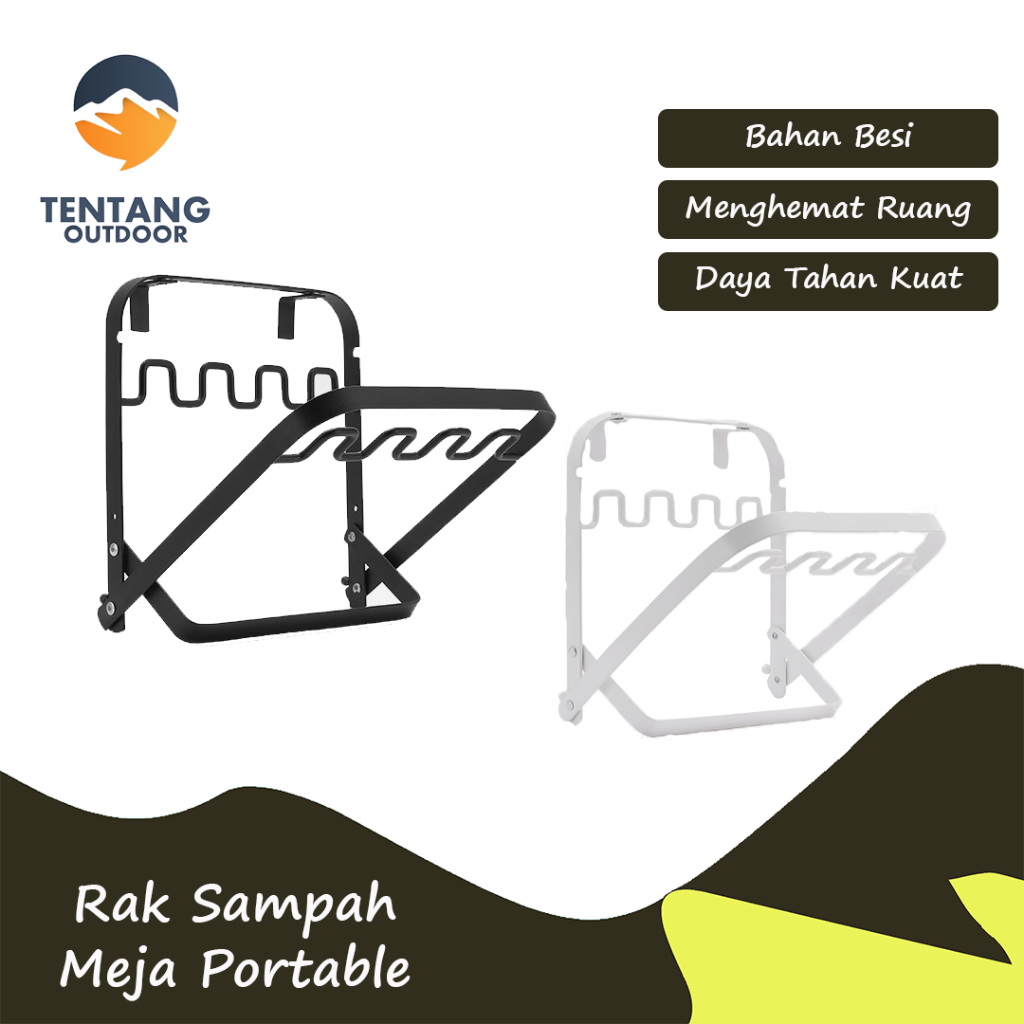 Jual Rak Sampah Lipat Portable Folding Garbage Rack Barbecue Trash Rack ...