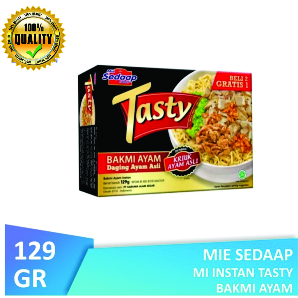 Jual Mie Sedaap Tasty Bakmi Ayam 129 Gr Shopee Indonesia