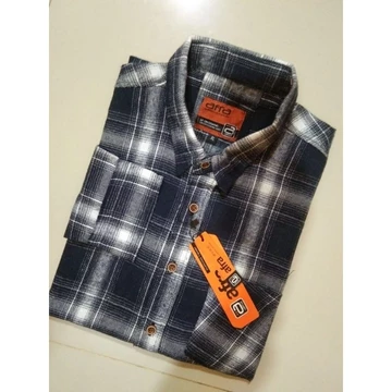 Kemeja Flanel Pria Lengan Panjang Kotak Premium