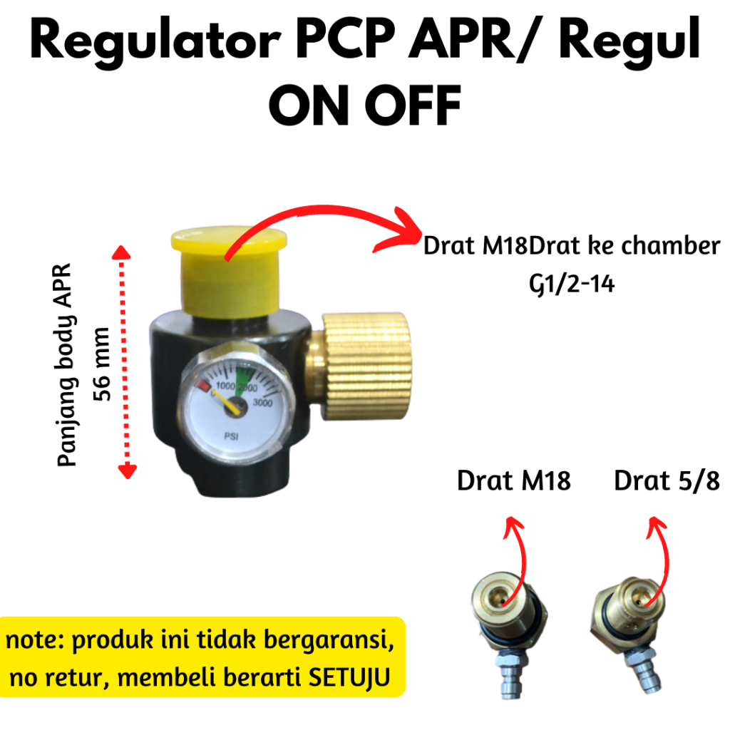 Jual Regulator APR (Adjustable Paintball Regulator) Shopee Indonesia