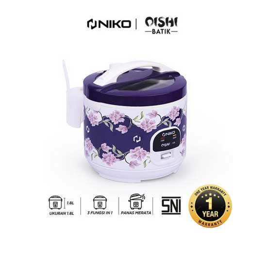 Jual RICE COOKER NIKO OISHI BATIK (1,8L) Shopee Indonesia
