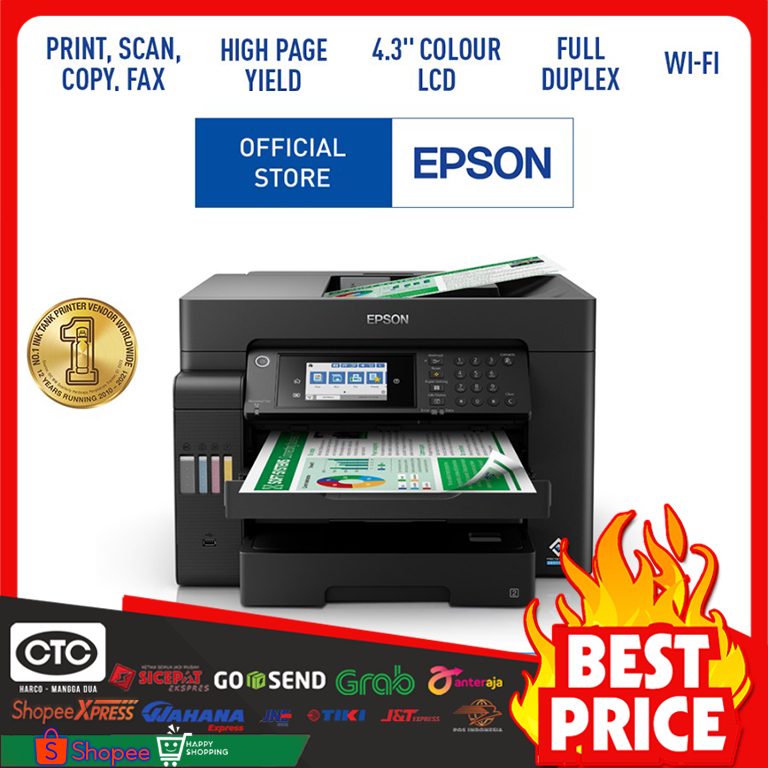 Jual Printer Epson Ecotank L15150 A3 Wi Fi Duplex All In One Ink Tank Shopee Indonesia 7051