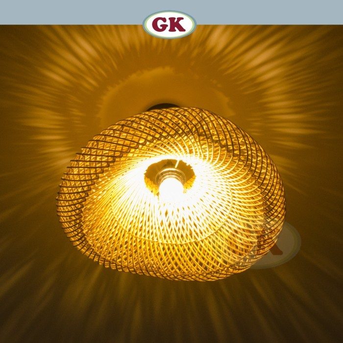 Jual Kap Lampu Rotan BASIC 48 D40 - Handcrafted Rattan Lampshade ...