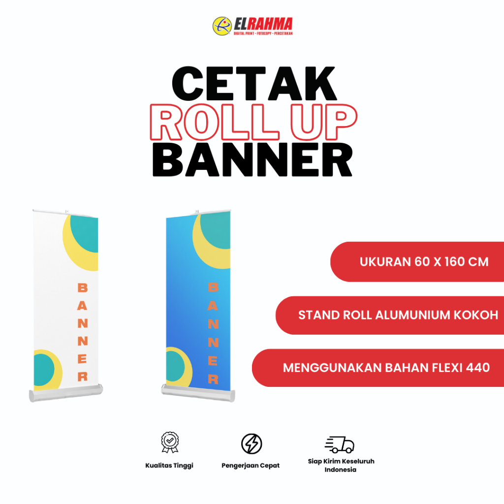 Jual Cetak Roll Up Banner X Cm Banner Display Stand Tiang