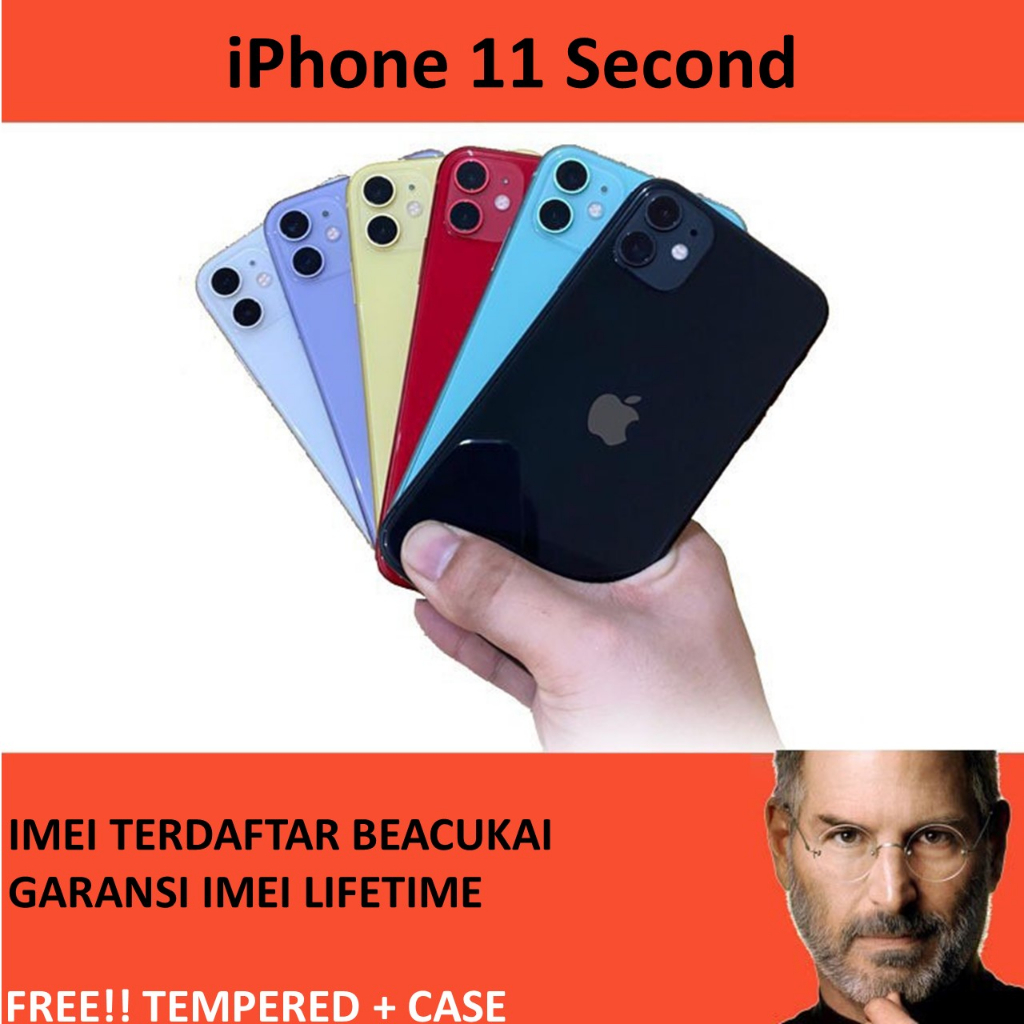 Jual IPhone 11 64GB 128GB 256GB Bekas Fullset Second Original Like New ...