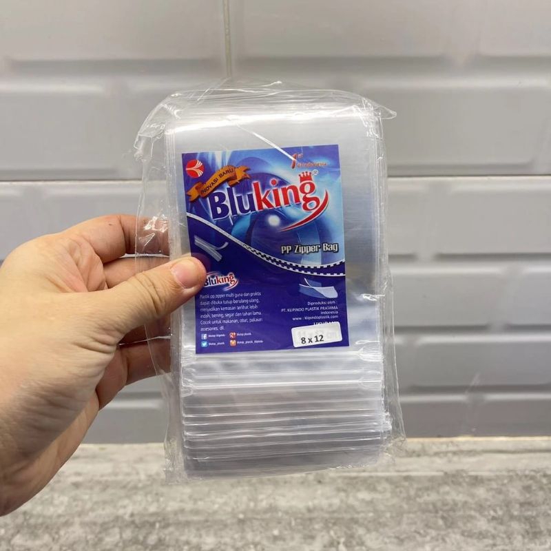 Jual Ziplock Plastik Klip 8x12 Isi 100 Lembar Plastik Klip Bluking