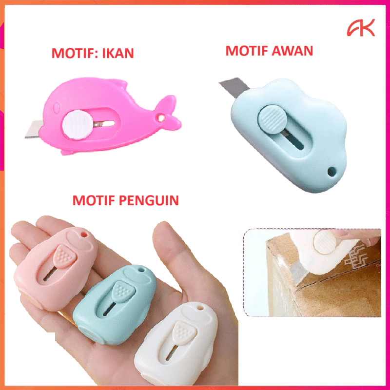 Jual ANK MINI CUTTER PORTABLE / PISAU PEMOTONG KERTAS DAN PAKET ...