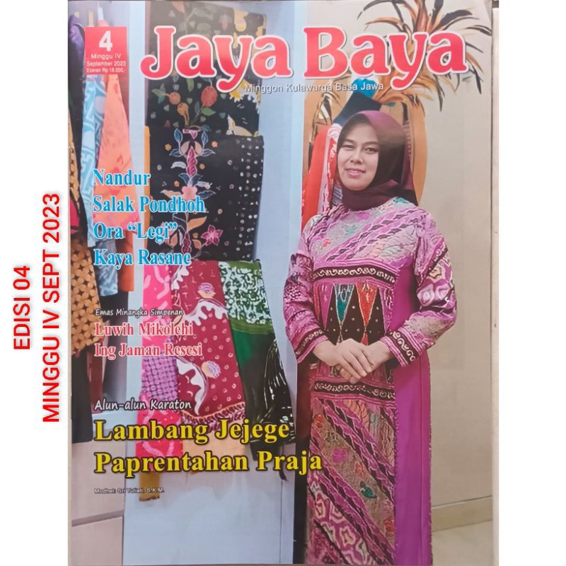 Jual Majalah Jaya Baya Edisi September 2023 Shopee Indonesia 2518