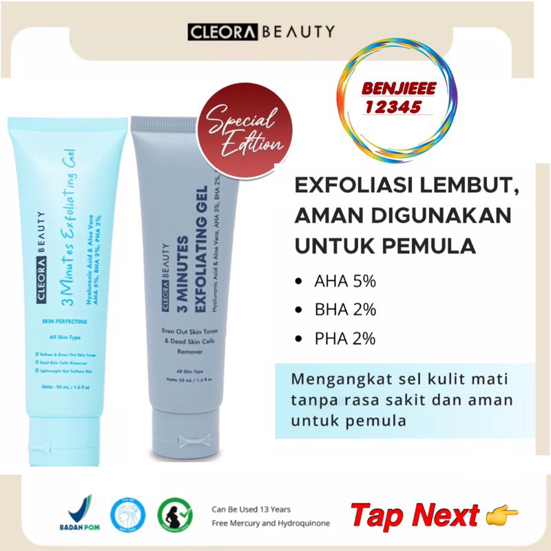Jual cleora exfoliating gel (ready stock) Shopee Indonesia