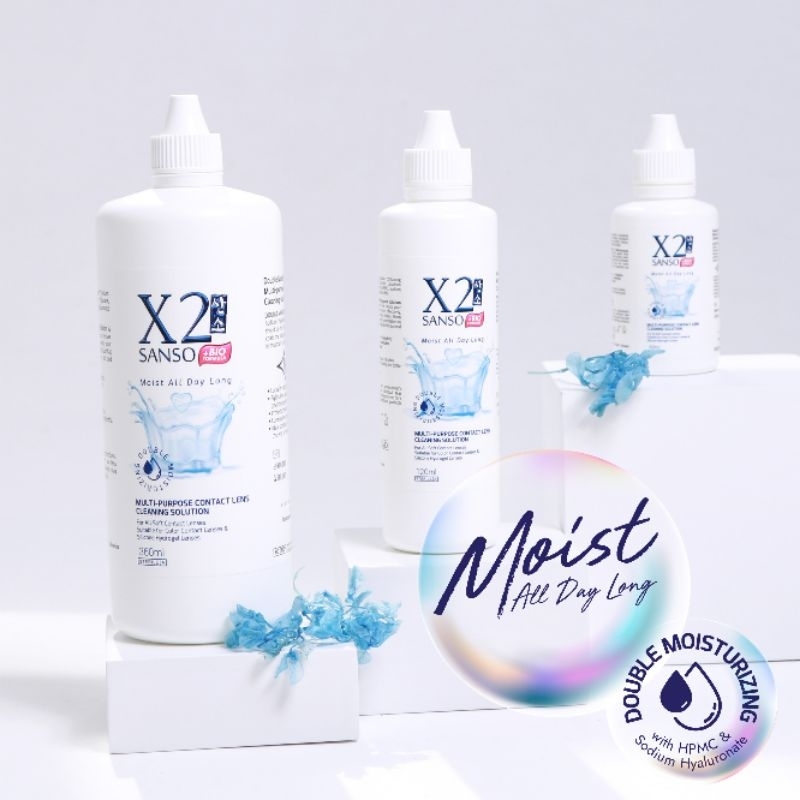 Jual Cairan Softlens X2 SANSO [ 360ml 120ml 60ml ] Multi Purpose ...