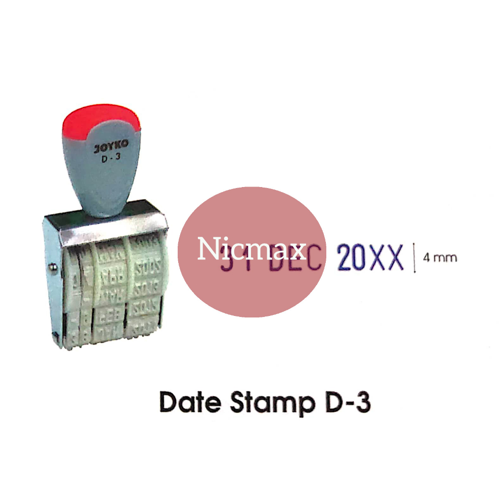 Jual Date Stamp Stempel Tanggal Joyko D 3 Shopee Indonesia