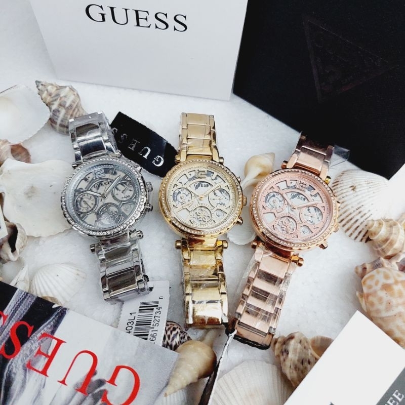 Guess Analoge GW0402L2, azul claro, Armband
