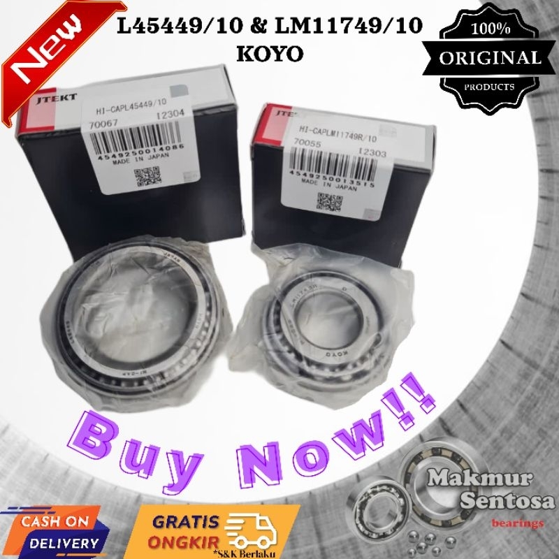 Cuscinetto A Rulli Conici Koyo LM11749/11710 – Cono E Tazza, Set Giapponese