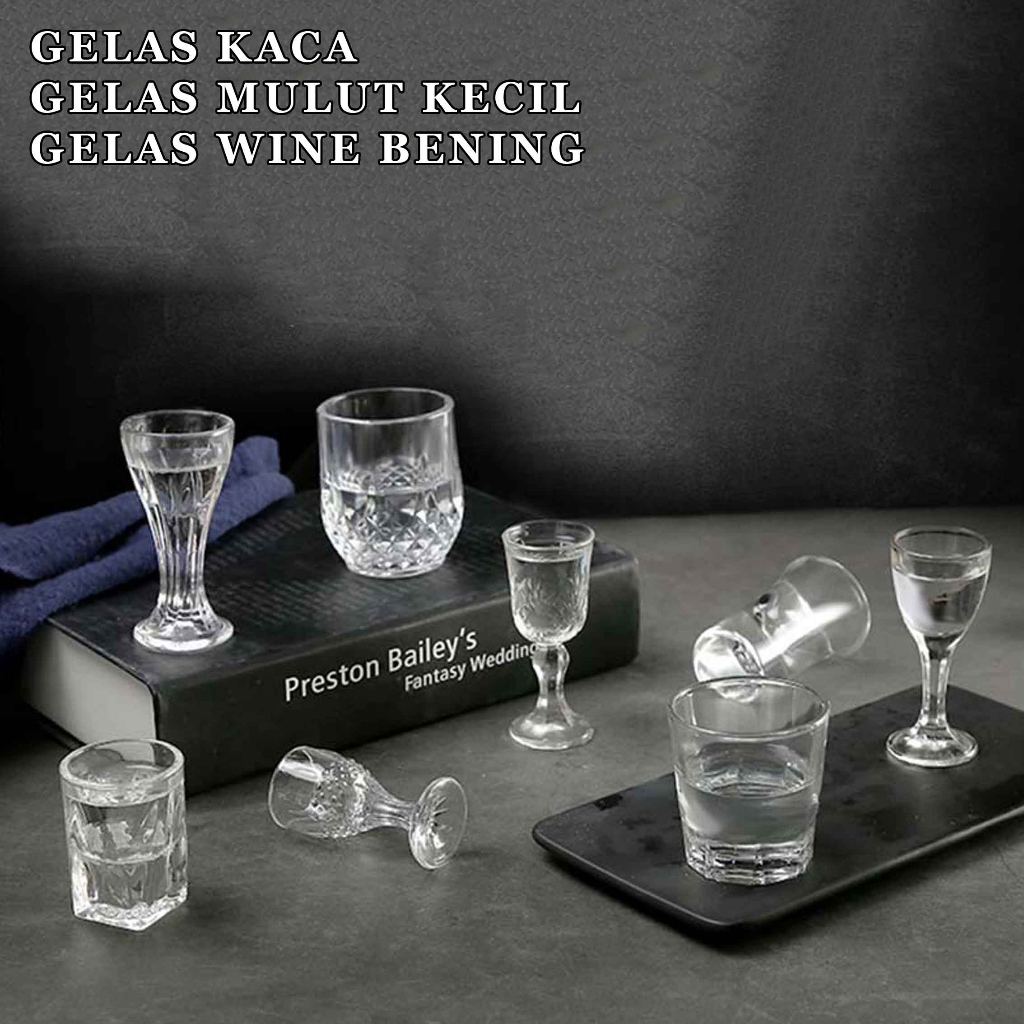 Jual Gelas Wine Mini Gelas Kaca Tebal Gelas Mulut Kecil Shopee Indonesia