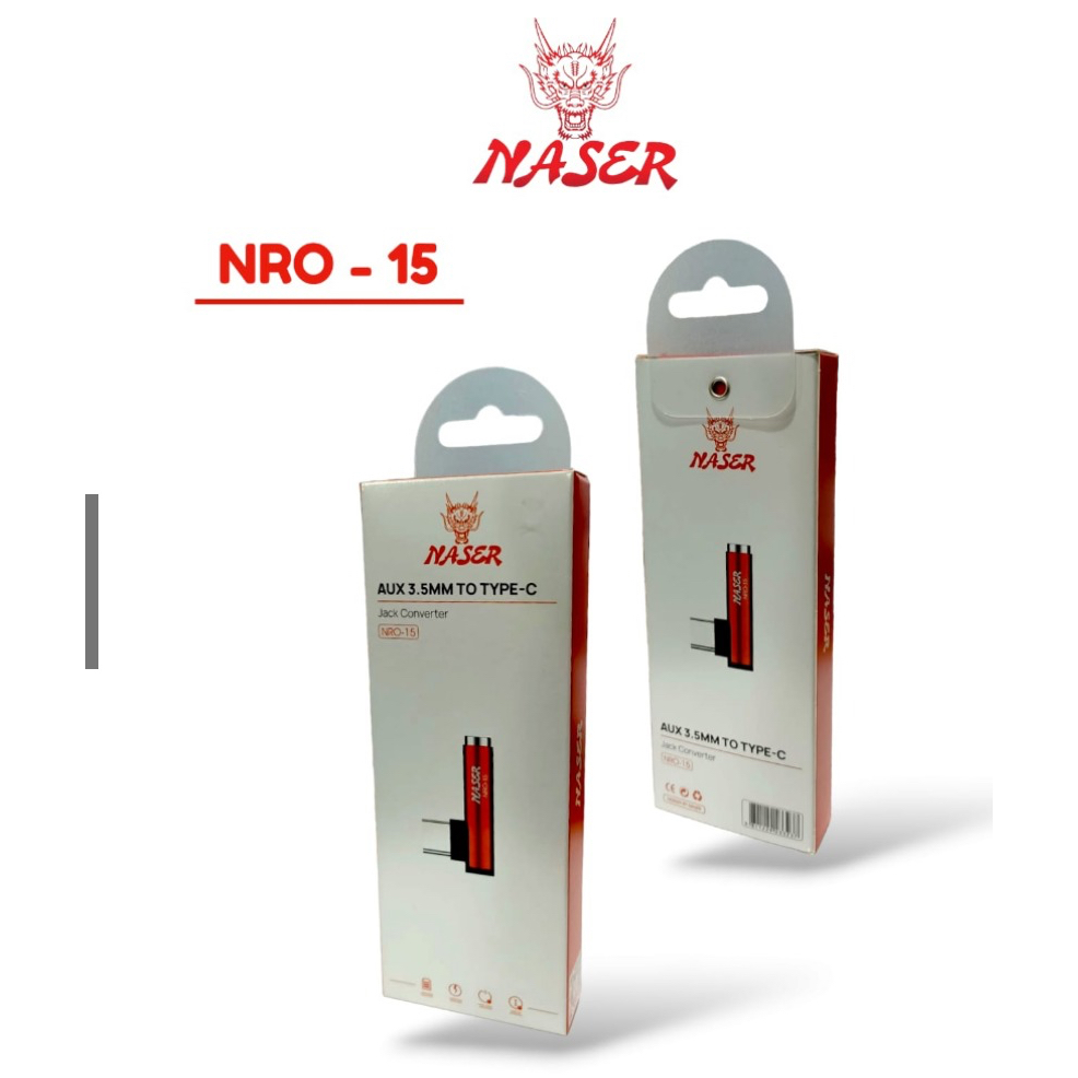 Jual NASER OTG AUX 3.5MM TO TYPE C NRO-15 / Adaptor Converter Jack ...
