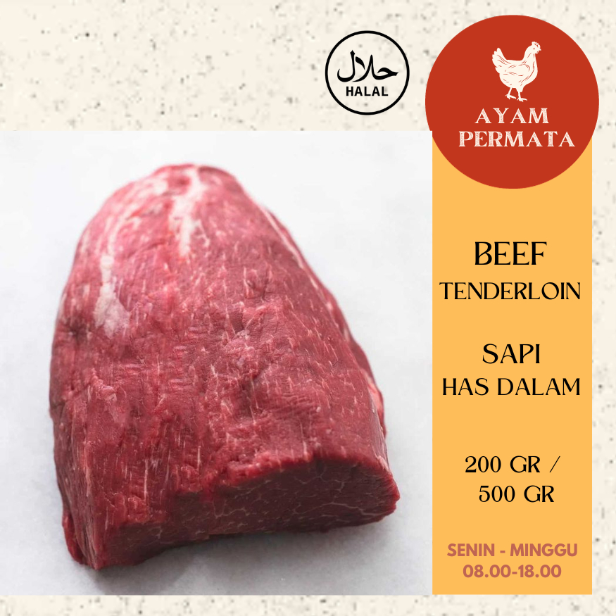 Jual Daging Has Dalam Sapi - Tenderloin Beef / Khas Dalem - Daging