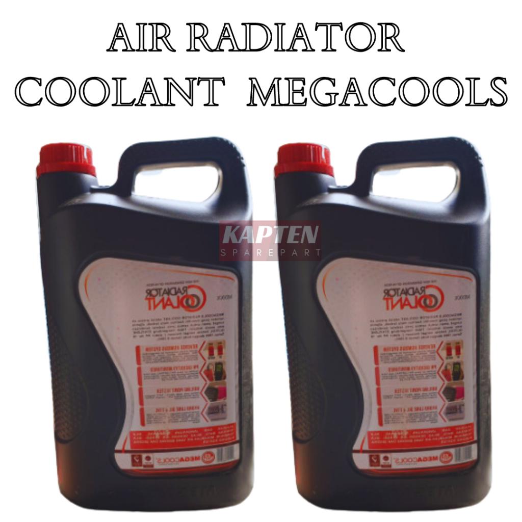 Jual Air Radiator Coolant MegaCools Merah Megacool 5L | Shopee Indonesia