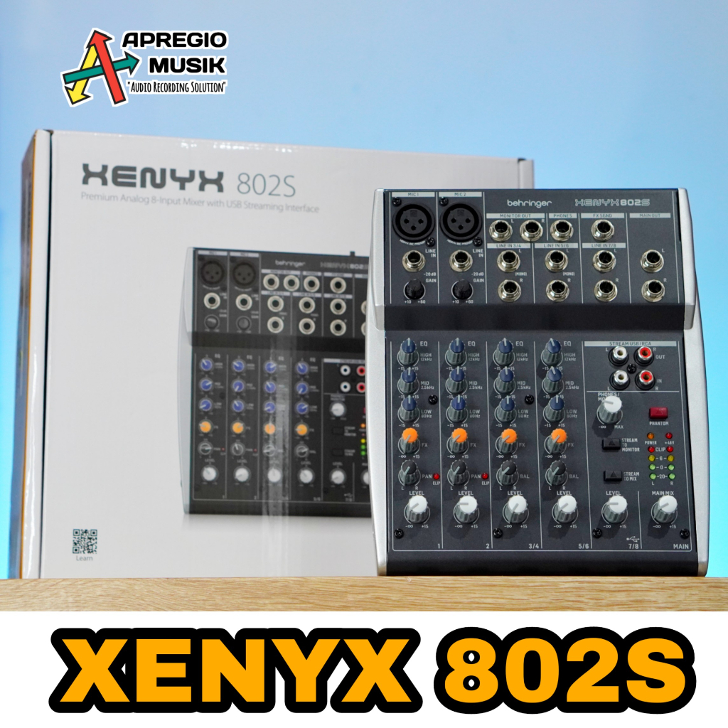 Jual Behringer XENYX 802S USB 802 S Premium Analog 8-Input Mixer With ...