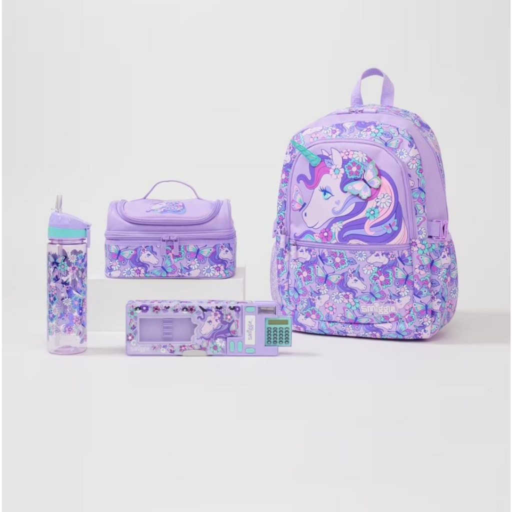 Jual Smiggle Hi There Unicorn Backpack Pencil Case Lunchbag Set Shopee Indonesia