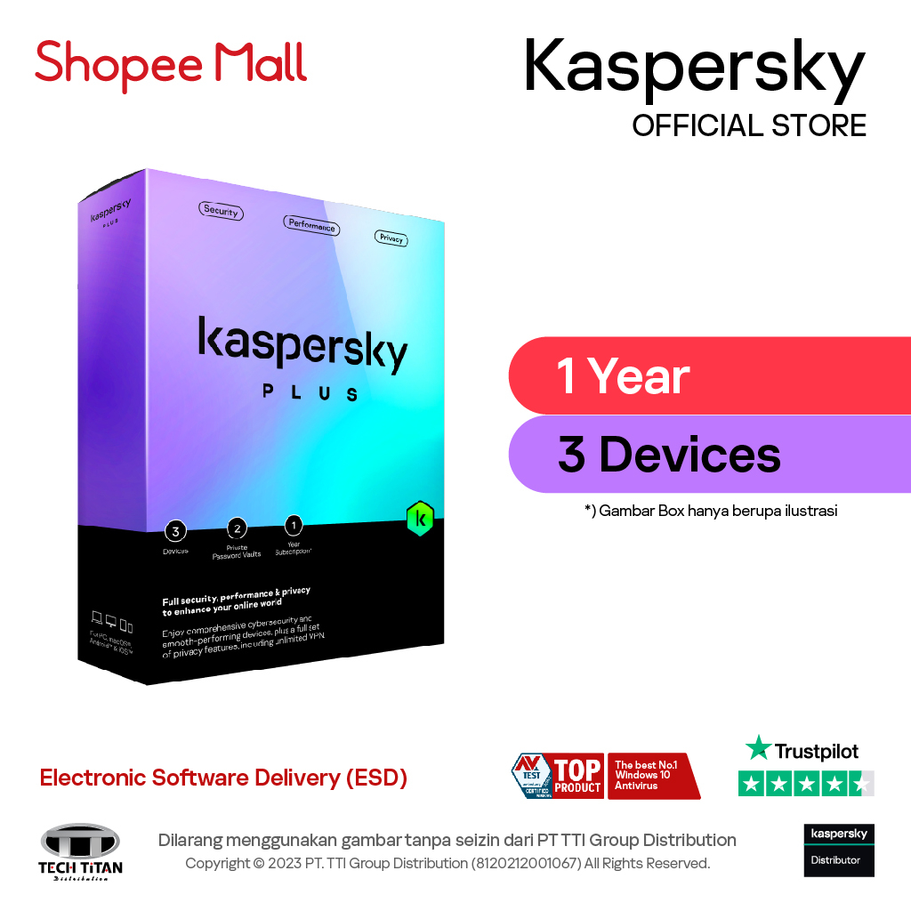 [DIGITAL] Antivirus Kaspersky Plus - 3 Device 1 Year