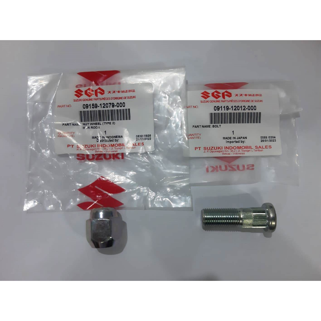 Jual Baut Dan Mur Roda Set Suzuki All Type | Shopee Indonesia