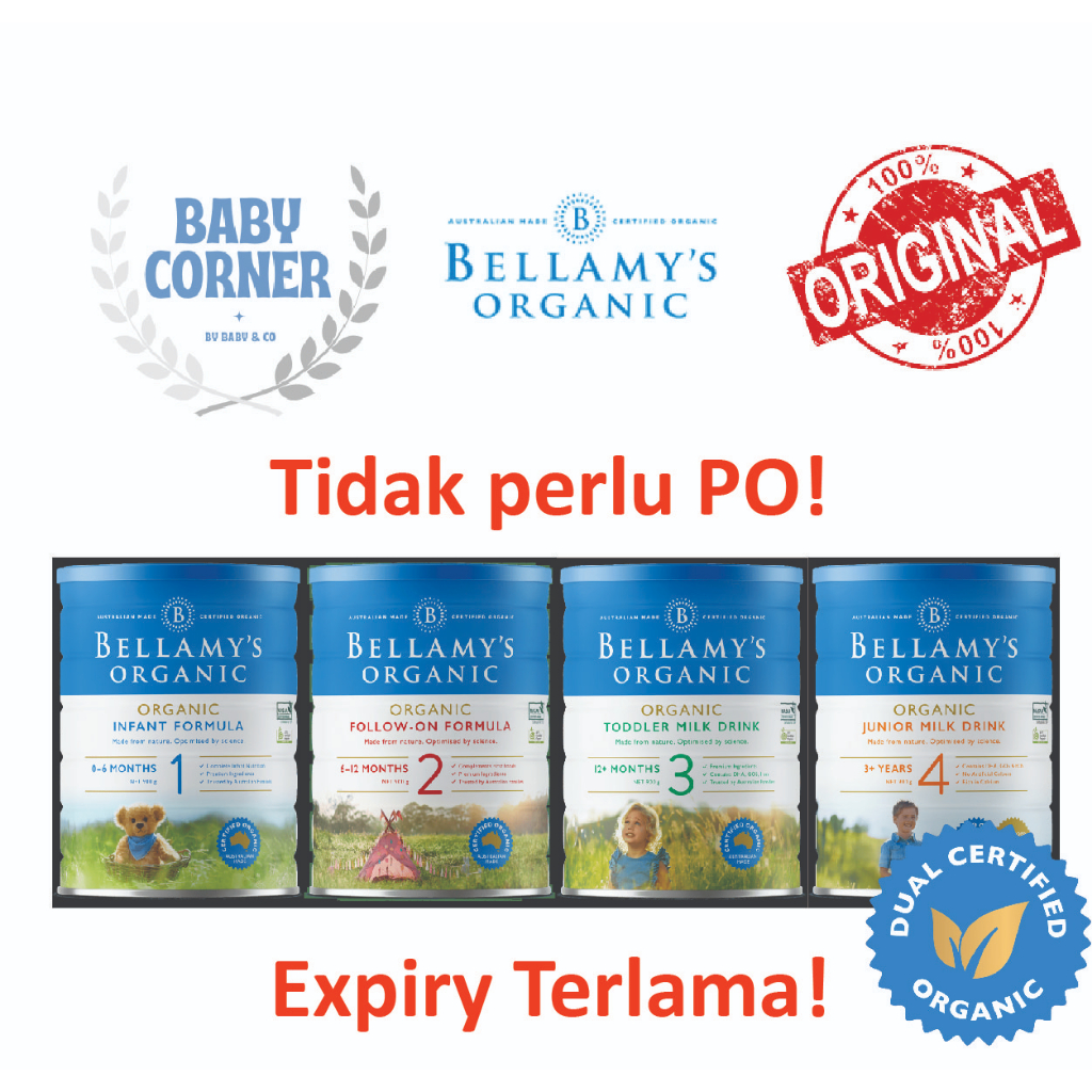 Jual Bellamy's Bellamys Organic Infant Formula 900g step 1