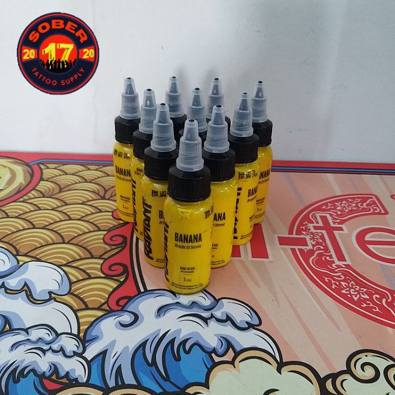 Jual tinta tattoo RADIANT INK 100 original USA , BASIC COLOR 1oz 30 ...