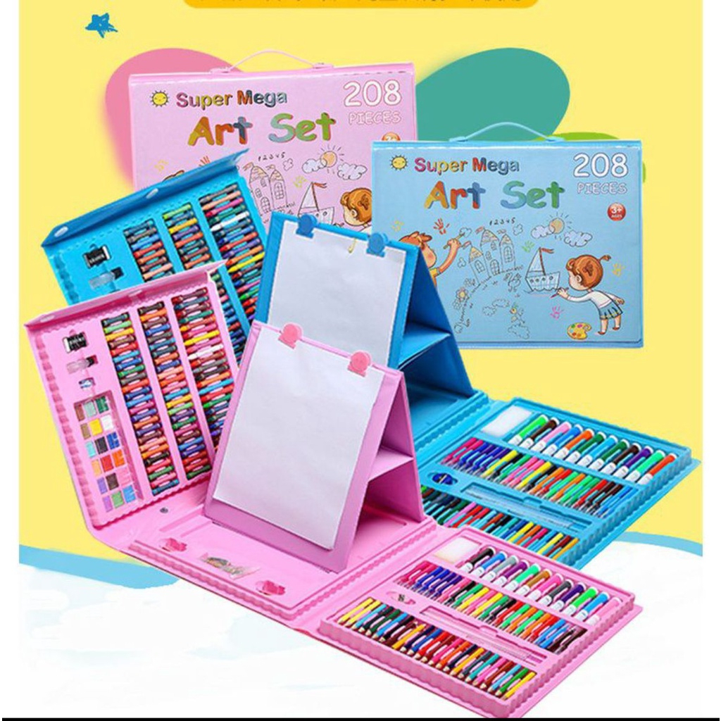 Jual Crayon Set 150pcs / Alat Tulis Mewarnai Dan Menggambar Anak Set ...