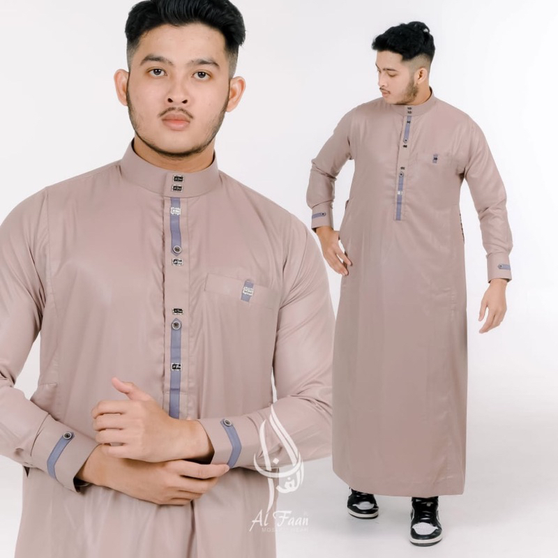 Jual Jubah slimfit pria Gamis pria alfaan jubah gamis muslim pria jubah