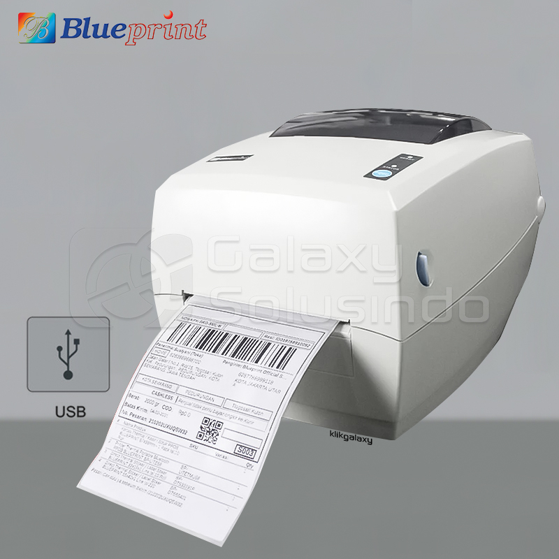 Jual BLUEPRINT BPTD110 USB Barcode Thermal Printer Shopee Indonesia