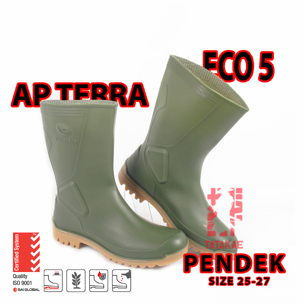 Jual Sepatu Boot Pendek AP Boots Karet Perkebunan Persawahan Proyek AP ...