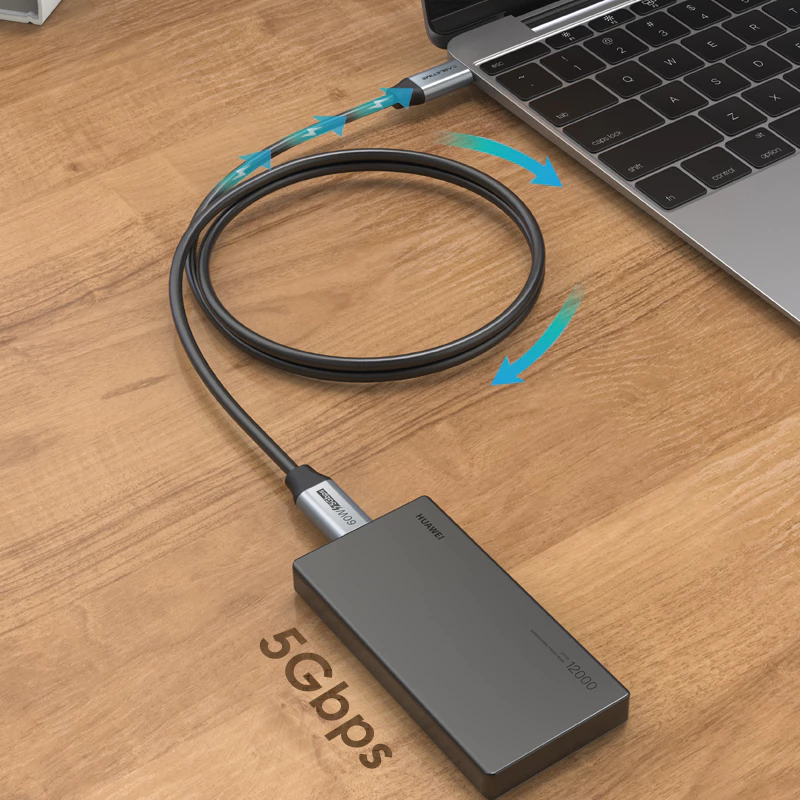 CABLETIME Kabel Data USB C Thunderbolt 3 PD 100W Display Video