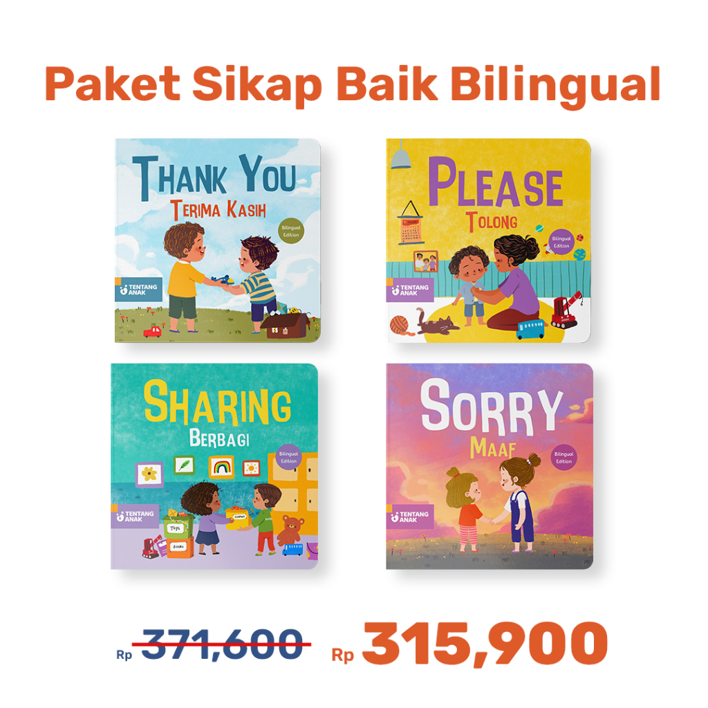 6 Buku Bilingual (Inggris-Indonesia) untuk Anak (Versi 5)