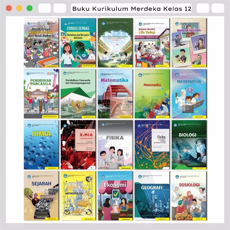 Jual Buku Paket Kurikulum Merdeka Kelas 12 SMA/SMK/MA (Diknas) | Shopee ...