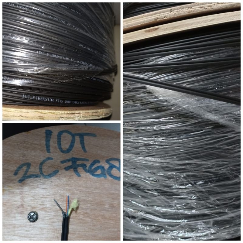 Jual Dropcore 2 core Fig8 kabel bulat fiber optic fig 8 | Shopee Indonesia