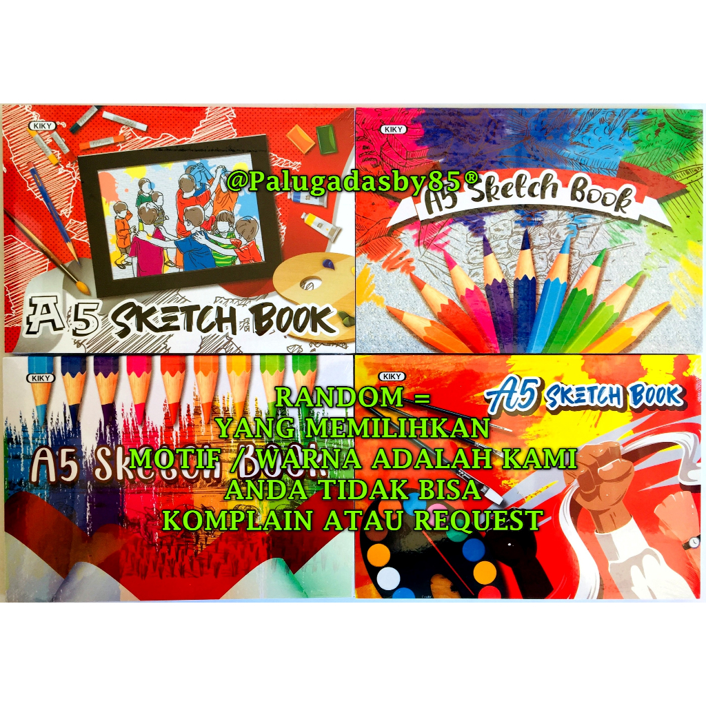 Jual KIKY Sketch Book Kiky A5 50 (1 Biji) / Buku Sketsa Ukuran A5 Isi 50 Lembar (Uk. 21 x 14.6
