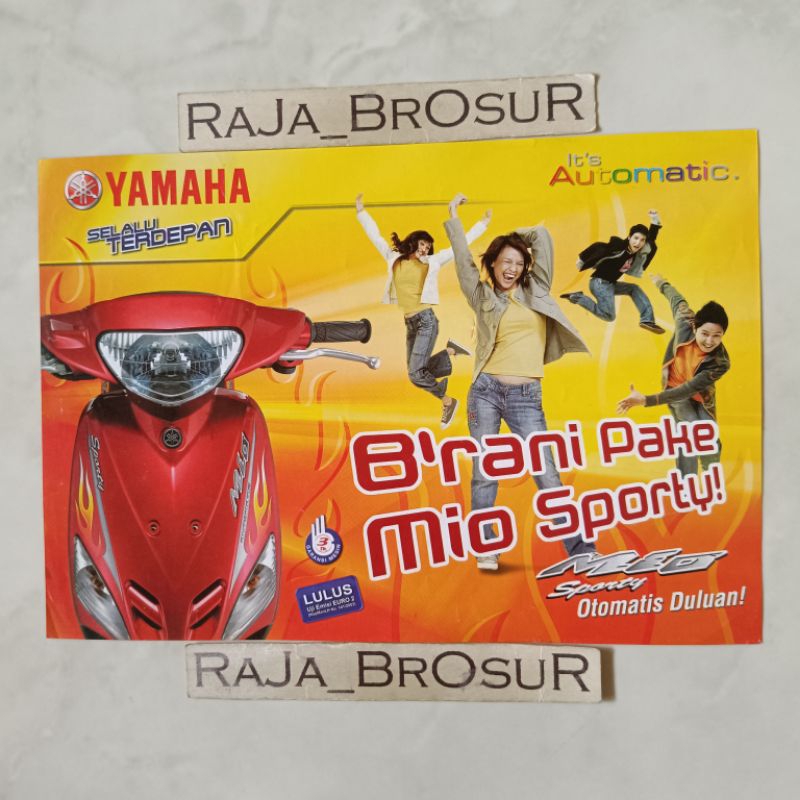 Jual Poster Brosur Katalog Flyer Yamaha Mio Sporty 2006 Shopee Indonesia